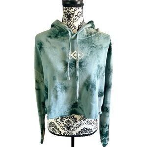 PORTER ROBINSON Second Sky Tie-Dye Crop Hoodie